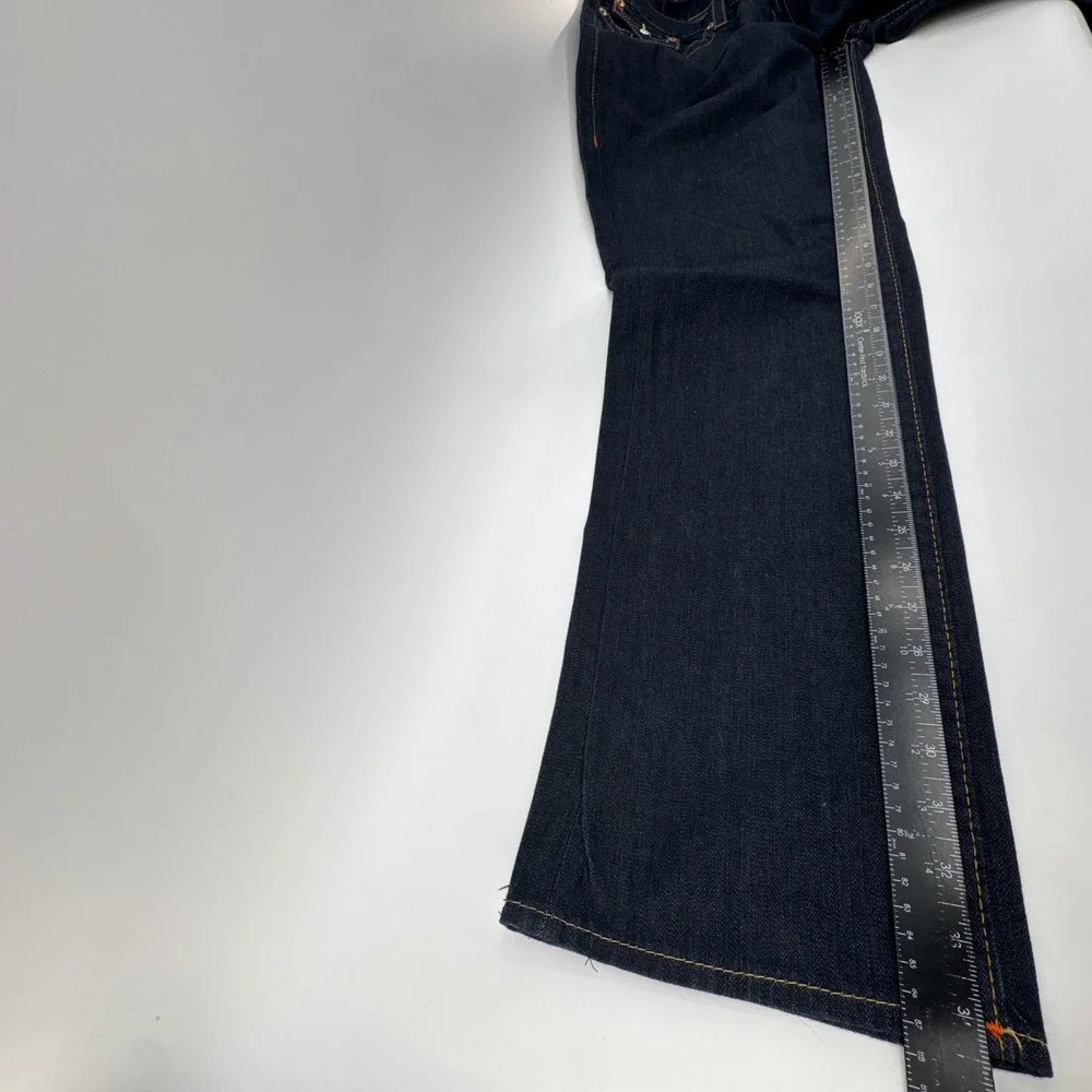 True‎ Religion Jeans Men 28 Dark Indigo Skinny Flap SN Body Rinse Denim
